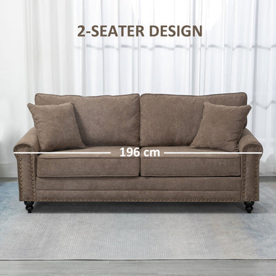 2 Seater Sofas For Living Room, Brown