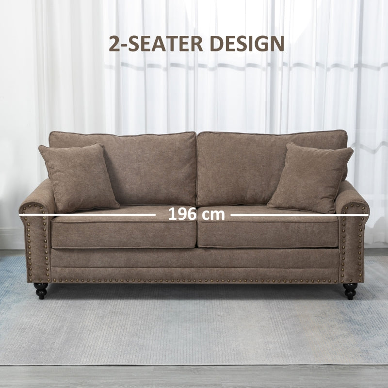 2 Seater Sofas For Living Room, Brown