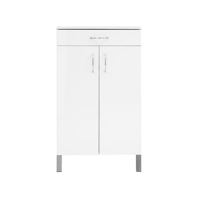 Moritz Two Door One Drawer Cabinet White