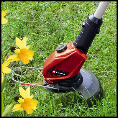 Einhell GC-CT 18 Li Power X-Change 18V Cordless Strimmer | Battery Powered Garden Grass And Weed Cutter / Edger, Includes 20 x Blades | Solo Trimmer