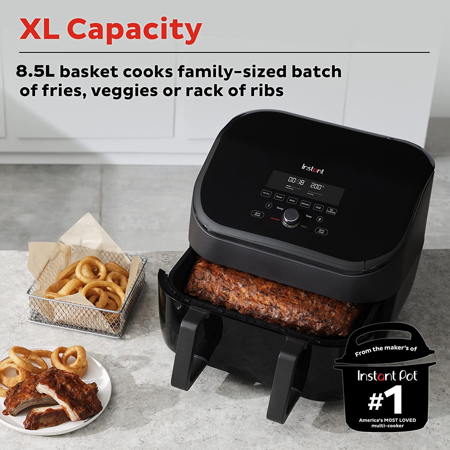2400W 6QT Extra Large Air Fryer Oven