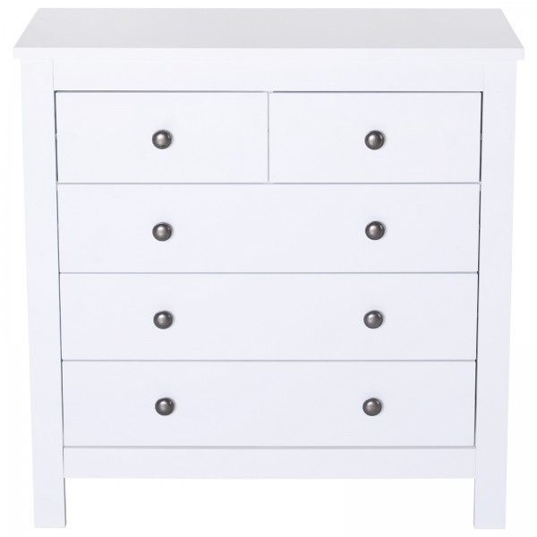 5-Drawer Storage Chest - White