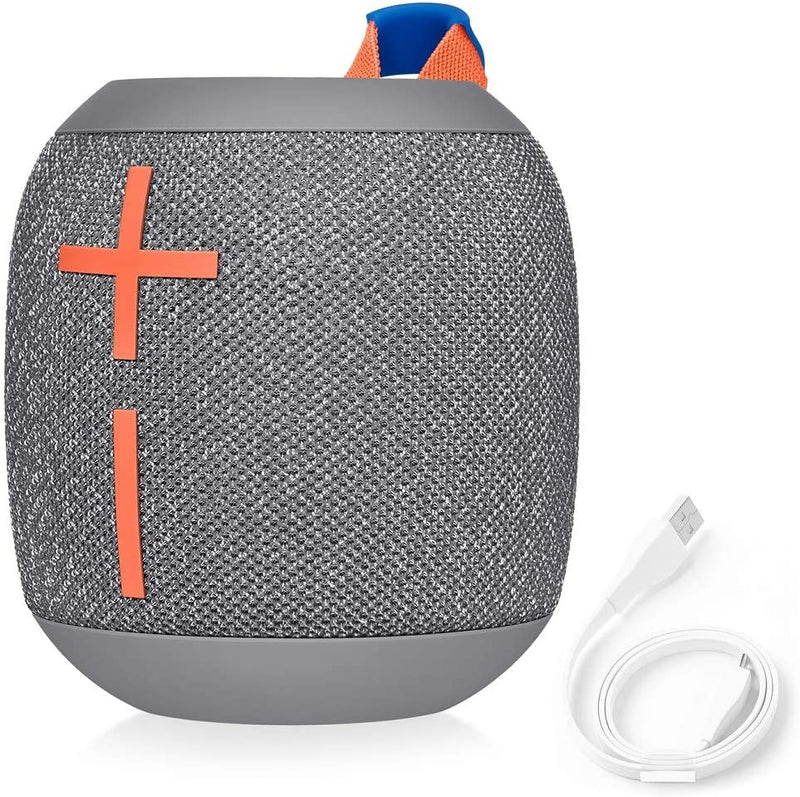 Ultimate Ears Wonderboom 2 Wireless Speaker, Deep Bass, 360 ° Surround Sound, Waterproof, 2 Speaker Connection for Powerful Sound, 13h Battery, Grey