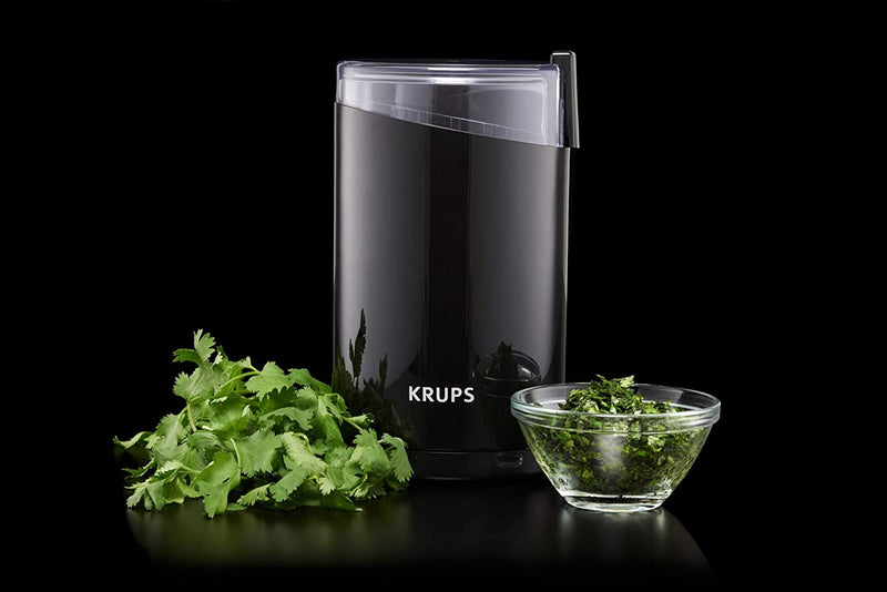 Krups Coffee mill F203438 Electric, Coffee, Nuts and spice grinder, One touch button, Black [Energy Class A]