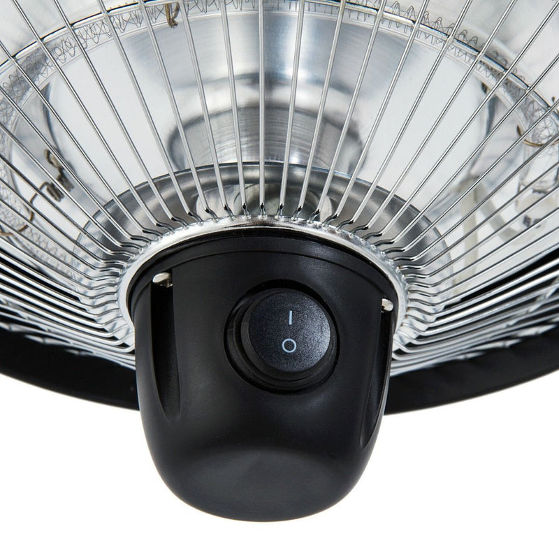 Ceiling Heater Hanging Halogen 600W Electric - Black