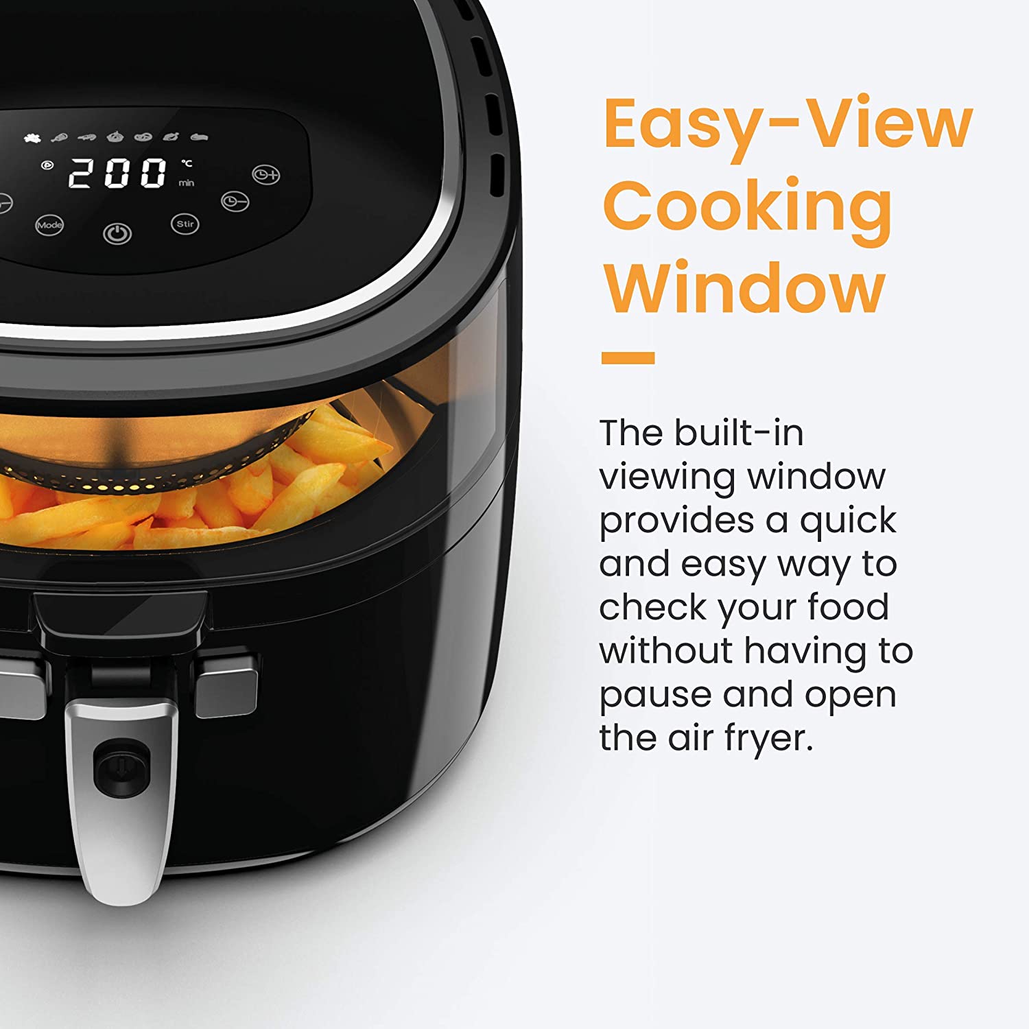 Dual Basket Air Fryer 7.5L with Viewing Window