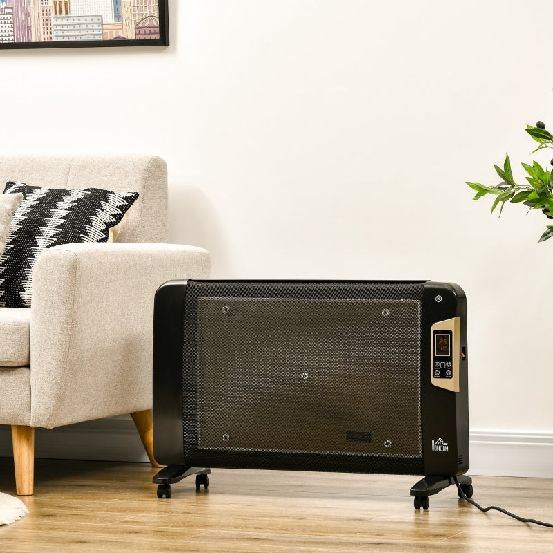 Mica Electric Space Heater Black