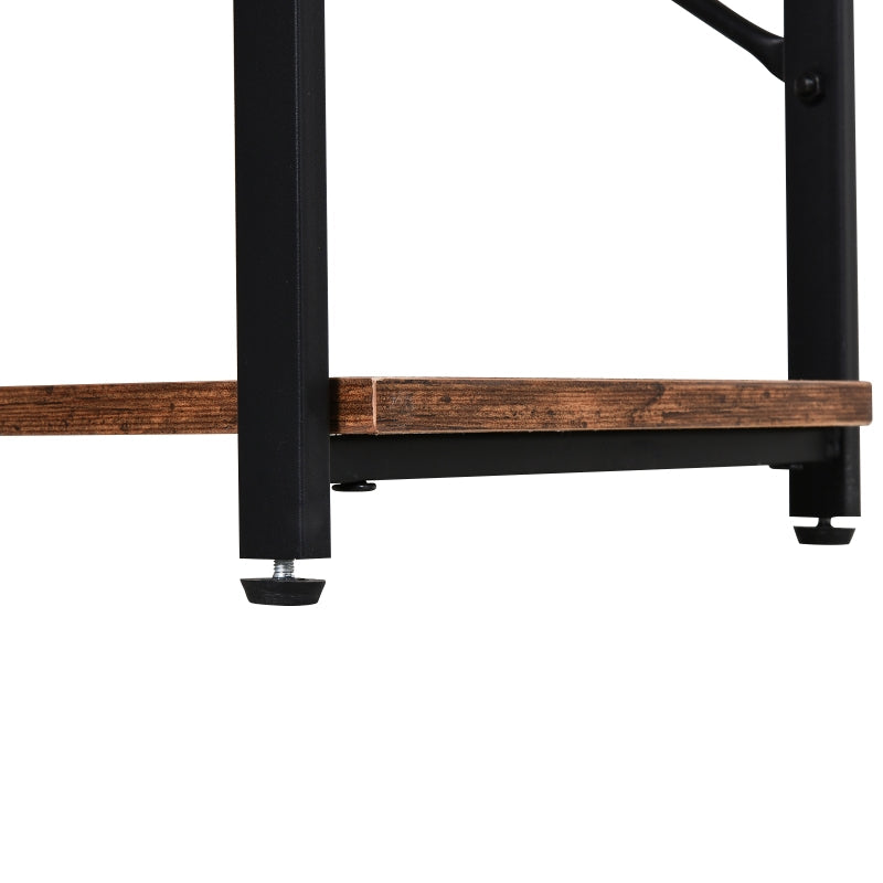 3-Tier Industrial Style Shelf , Brown