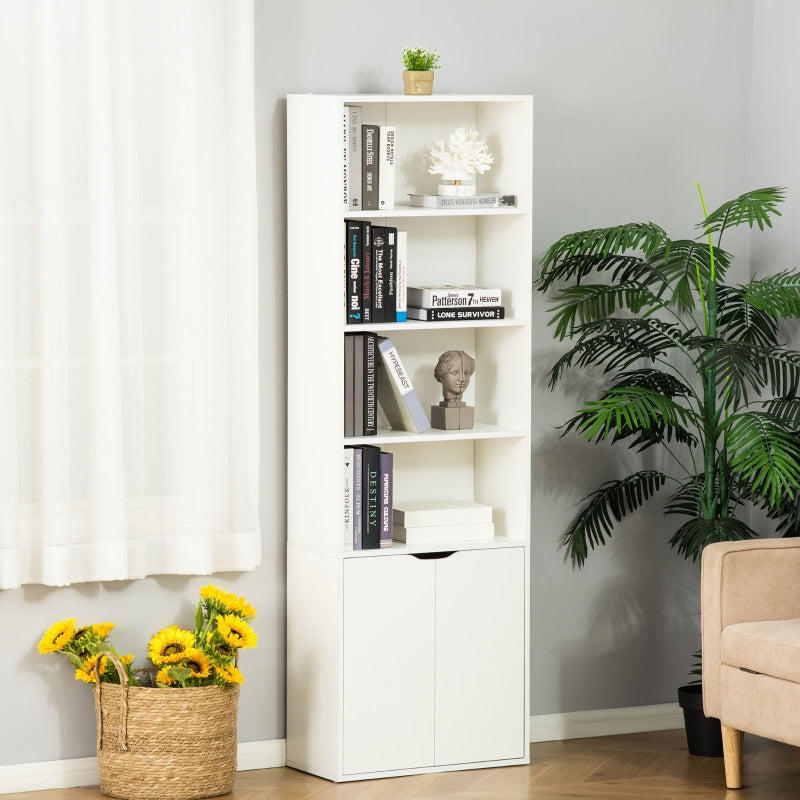 6ft Storage Unit, With Cupboard - White