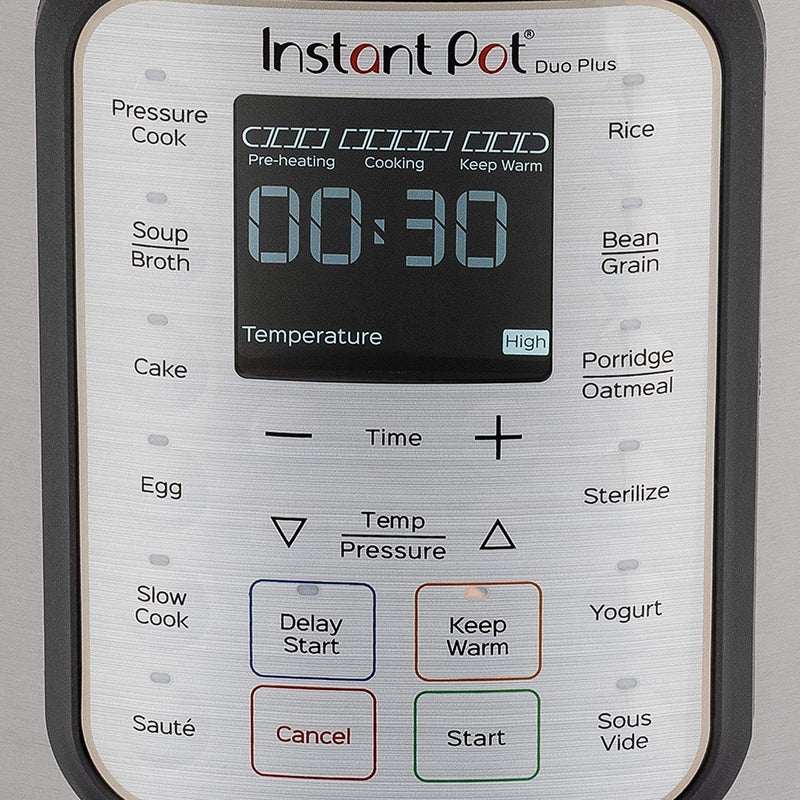 Instant Pot Duo Plus 5.7L Electric Pressure Cooker. 15 Smart Programs: Pressure Cooker, Rice Cooker, Slow Cooker, Steamer, Sauté Pan