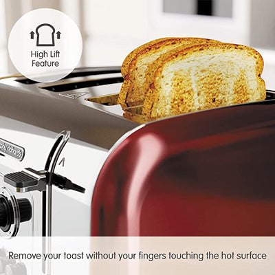 Morphy Richards 240133 Venture 4 Slice Toaster Red