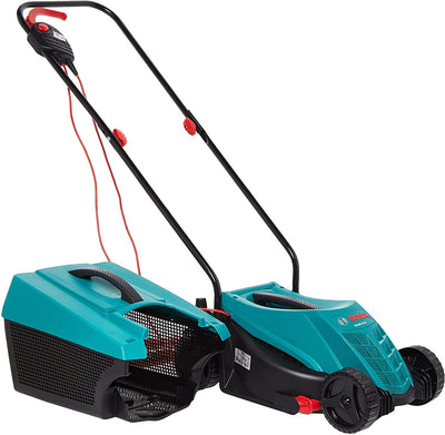 Bosch 0600885B70 Electric Lawnmower Rotak 32R (1200 W, cutting width: 32 cm, in carton packaging), Green