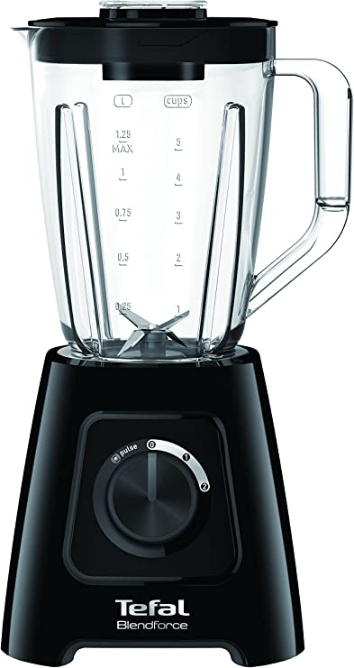 Tefal BL420840 Blendforce II Blender with Plastic Jug, 600 W, 1.5 liters, Black