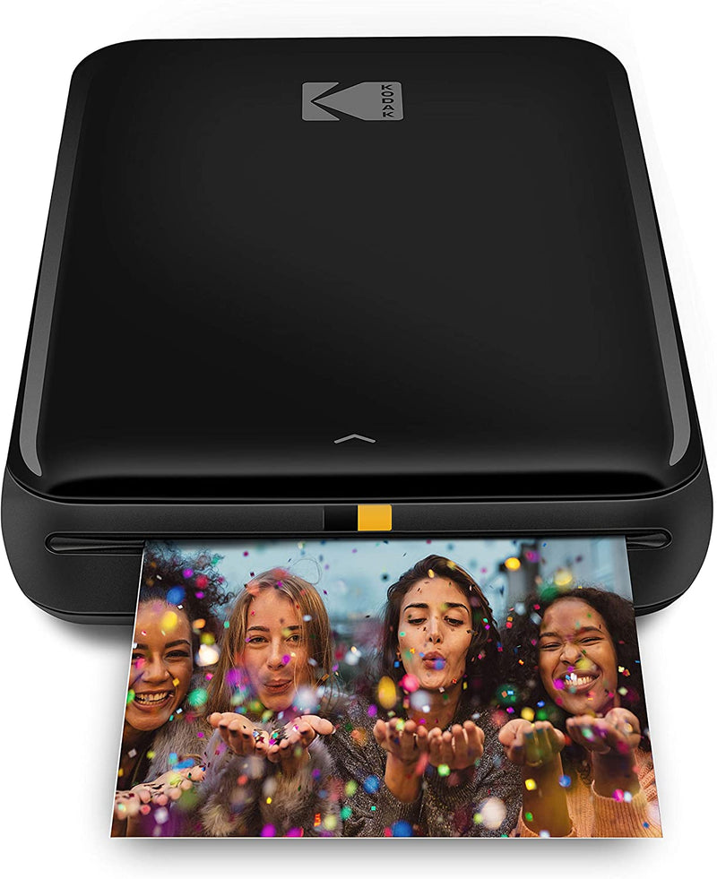 KODAK Step Instant Printer | Bluetooth/NFC Wireless Photo Printer with ZINK Technology & KODAK App for iOS & Android (Black) Prints Sticky-Back Photos