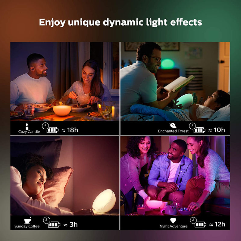 Philips Hue Go 2.0 White & Colour Ambiance Smart Portable Light with Bluetooth, Works with Alexa and Google Assistant [Energy Class A]