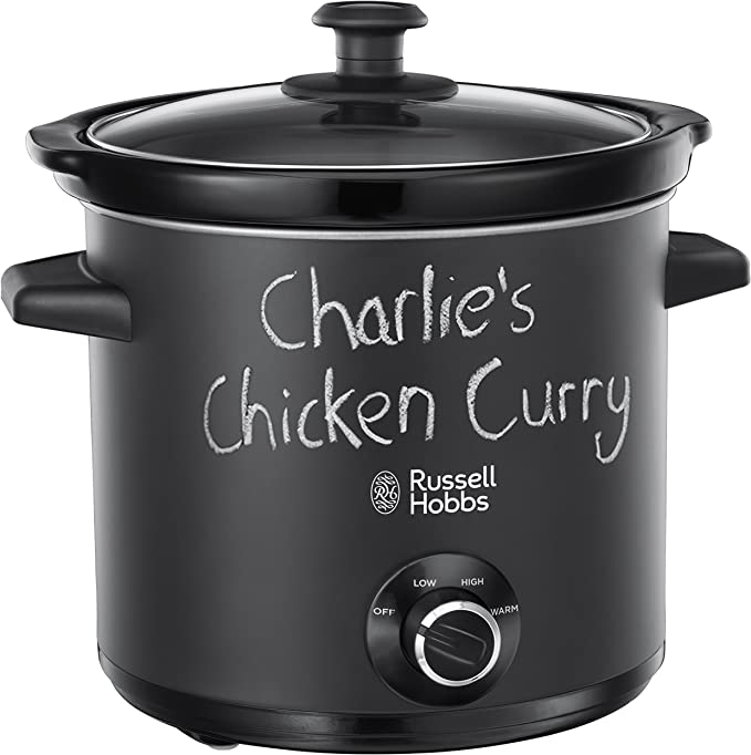 Russell Hobbs 24180 Chalkboard Slow Cooker, 3.5 L, Black