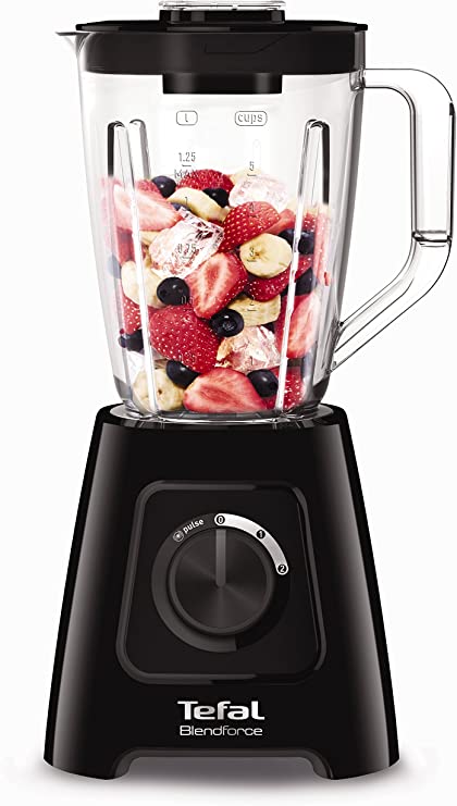 Tefal BL420840 Blendforce II Blender with Plastic Jug, 600 W, 1.5 liters, Black