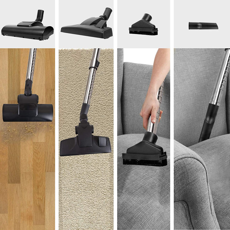 Duronic Bagless Cylinder Vacuum Cleaner VC5010 | Cyclonic Carpet and Hard Floor Cleaner | 500W | HEPA Filter | Extendable Hose [Energy Class A+]