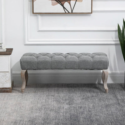 Tufted Upholstered Accent Bench , Hallway