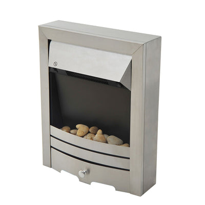 2KW Electric Stainless Steel Flame Effect Fireplace