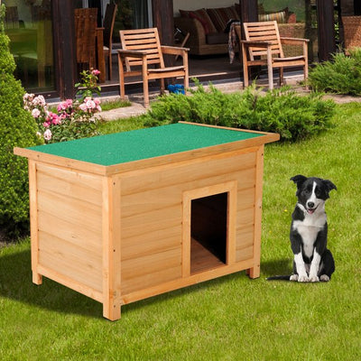 85Wx58Dx58H Cm. Waterproof Elevated Dog Kennel-Wooden