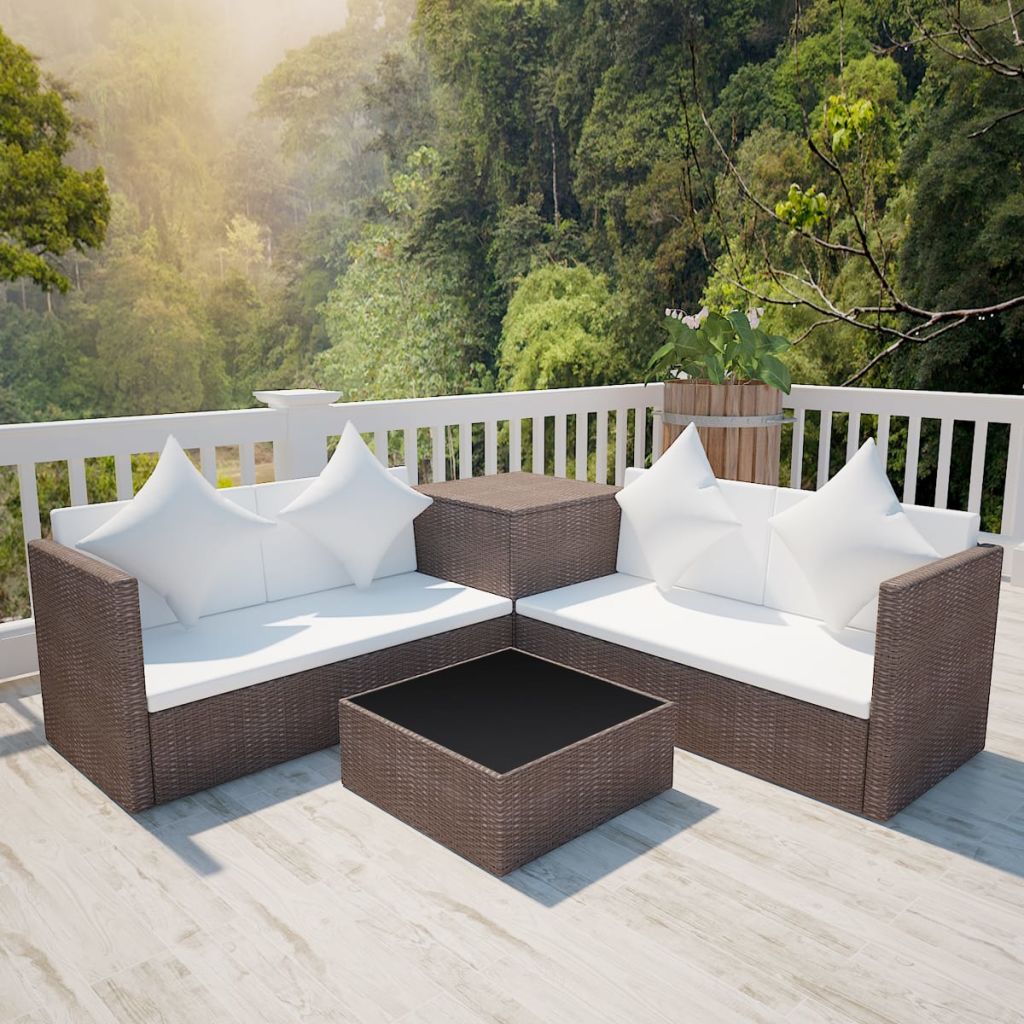 4 piece garden lounge outlet set