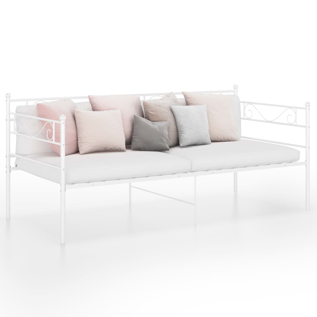 White metal 2024 sofa bed