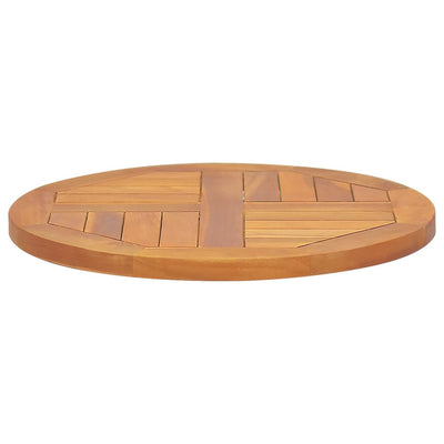 Table Top Solid Teak Wood Round 2.5 cm 50 cm