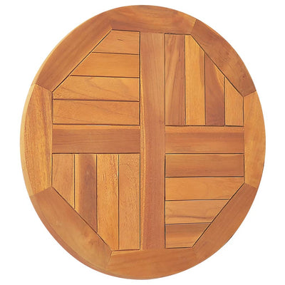 Table Top Solid Teak Wood Round 2.5 cm 50 cm