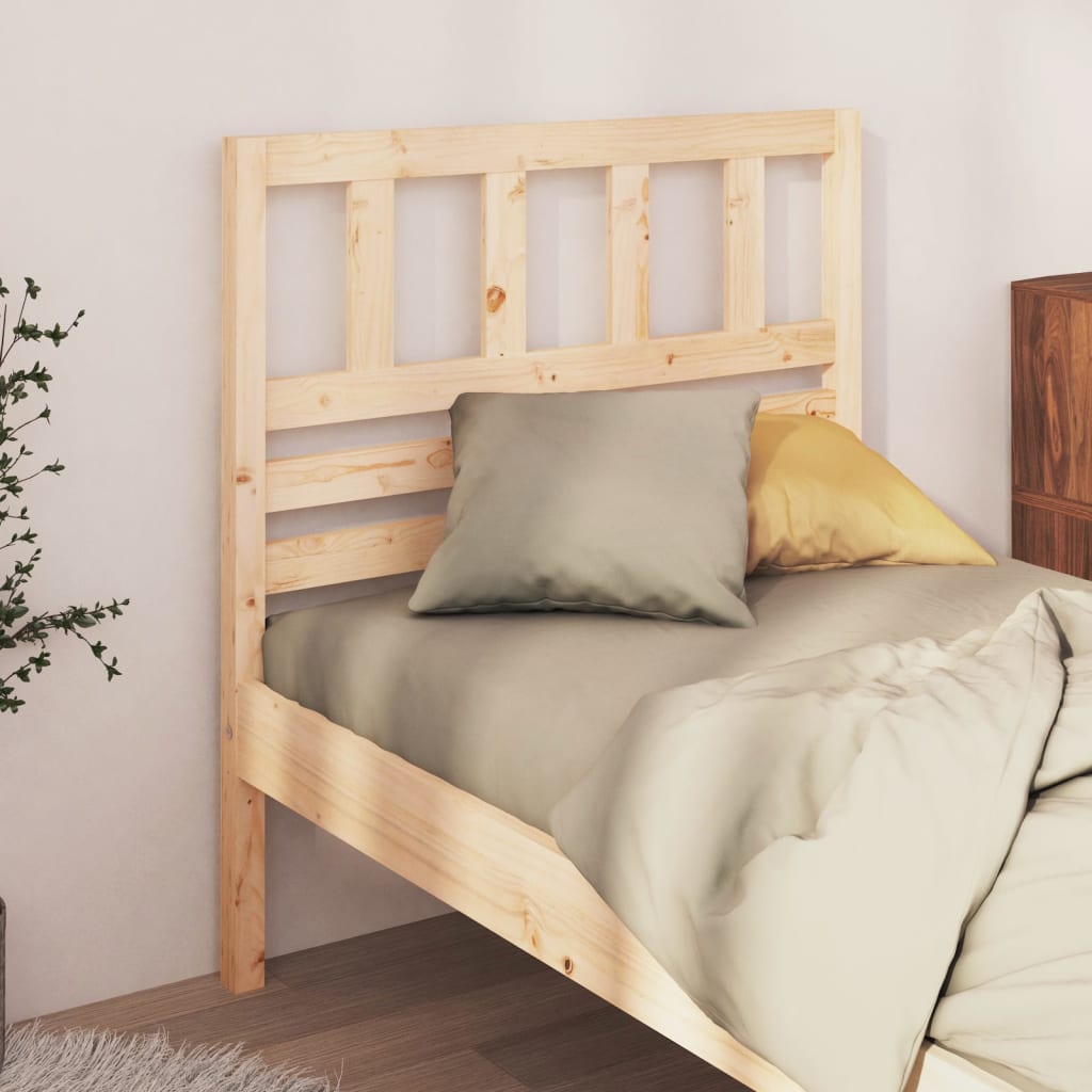 Pine headboard online double bed