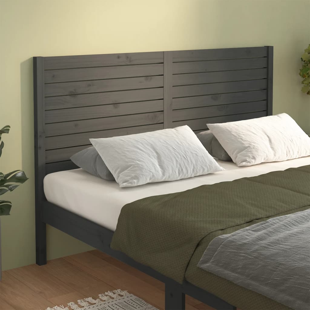 Gray wood deals headboard