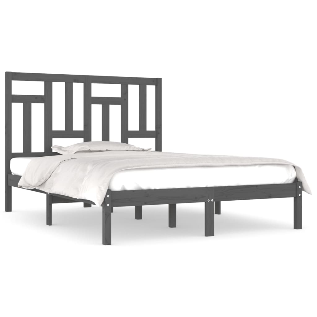 Pine super deals king bed frame