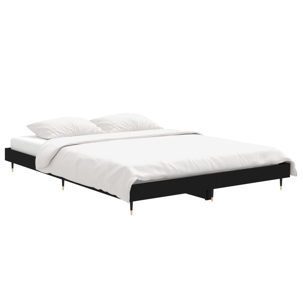 Black ikea online queen bed frame