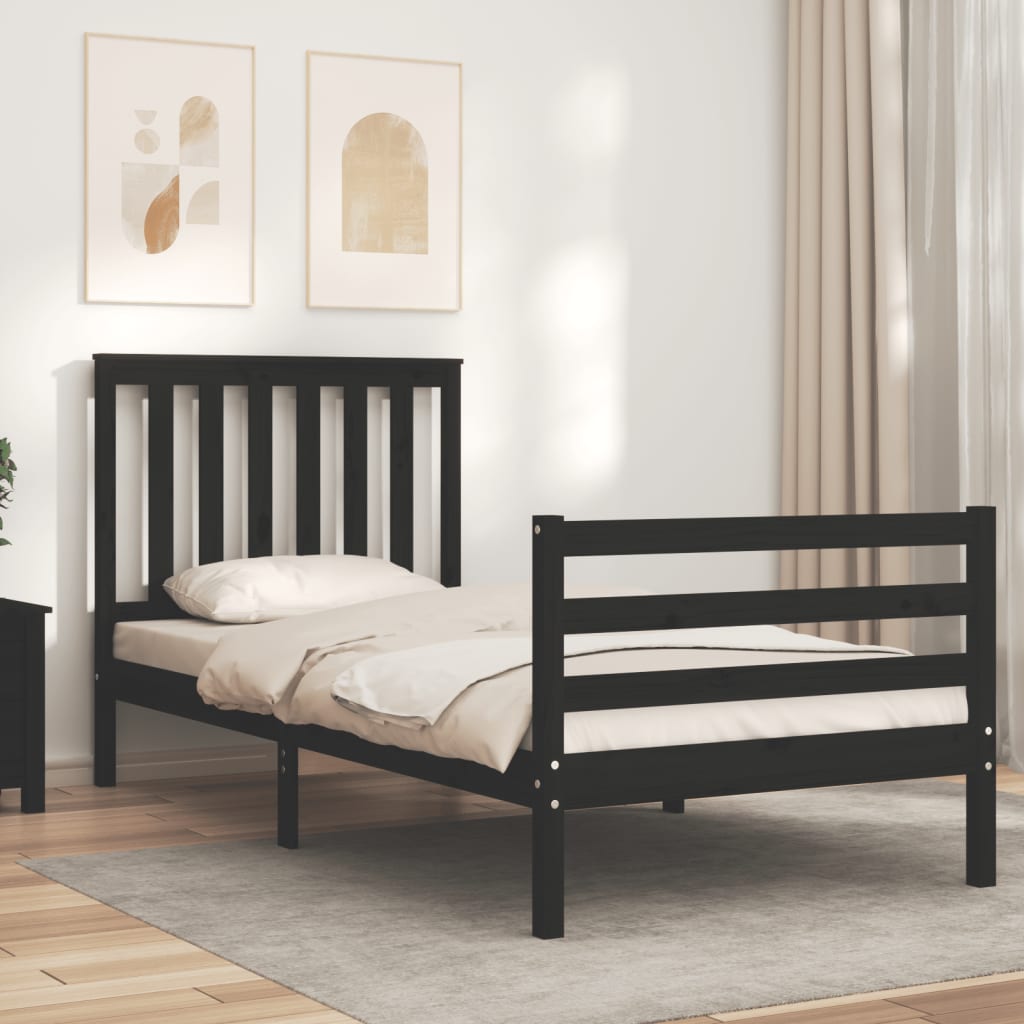 Black twin shop size headboard