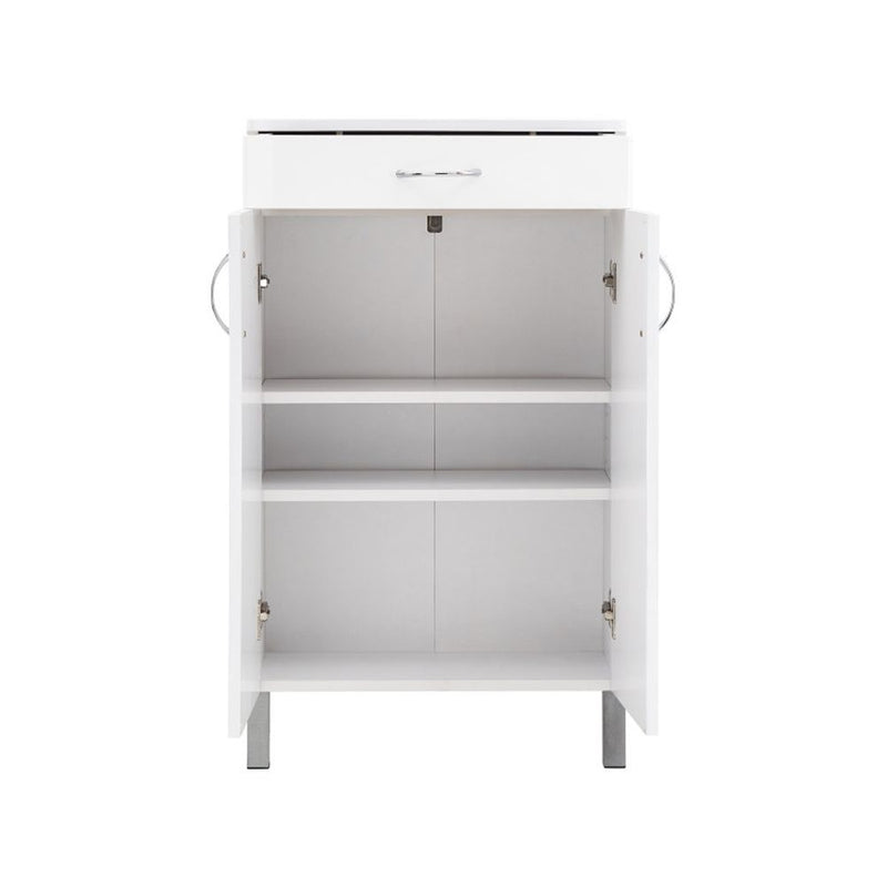 Moritz Two Door One Drawer Cabinet White