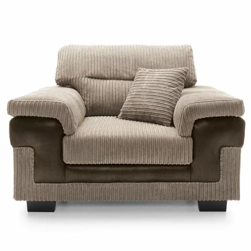 Samson Corded Fabric Corner Sofa Set