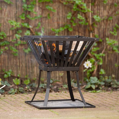 RedFire Fire Basket Denver Black Steel 39x39 cm 85015