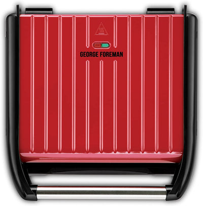 George Foreman Large Red Steel Grill 25050