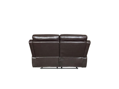 TOBI 3+2 RECLINER AIR LEATHER SOFA - BROWN