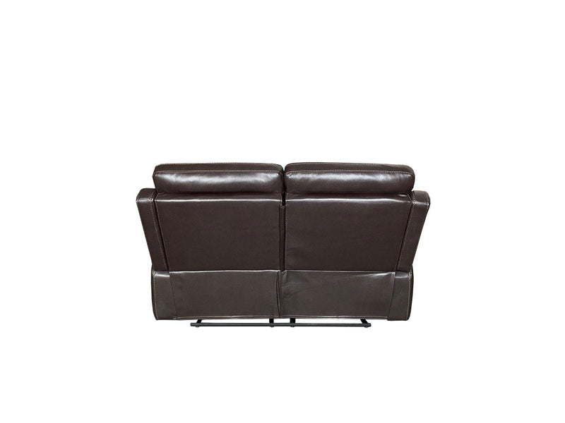 TOBI 3+2 RECLINER AIR LEATHER SOFA - BROWN