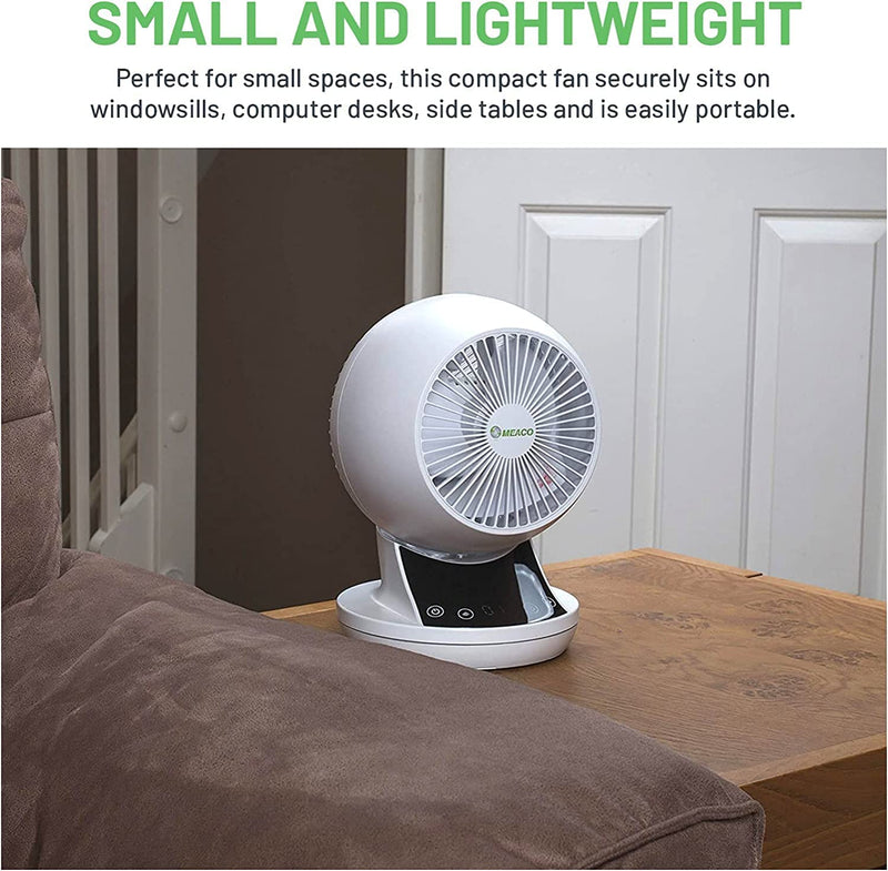 Meaco MeacoFan - Air Circulator Award-winning, super-quiet, energy-efficient desk fan for bedroom and general home use (360 with bag)