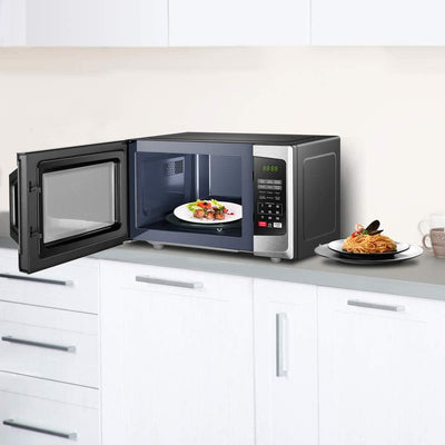 Toshiba 800w 23L Microwave Oven with Digital Display, Auto Defrost, Express Cook with 6 Cooking Presets, and Easy Clean Stainless Steel - ML-EM23P(SS)