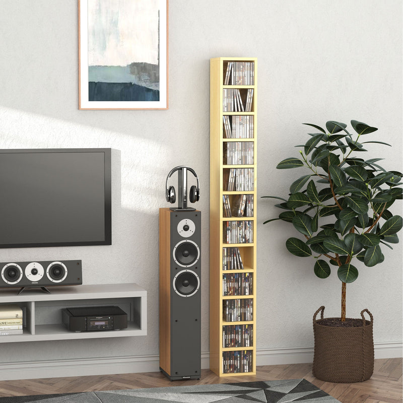 Multimedia Solid MDF Shelf for Bedroom, Living Room-Pine Wood Colour