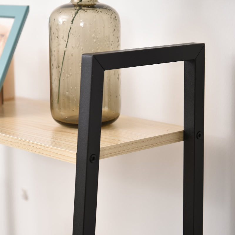 Four-Tier Metal Frame Minimal Shelving Unit - Black