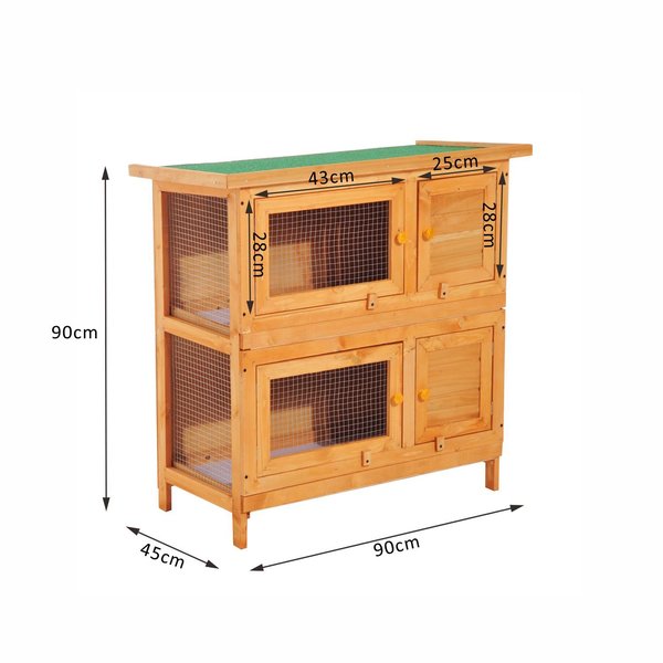 Double decker rabbit top cage