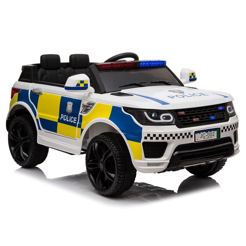 Dual Drive 12V 7A.h Police Car with 2.4G Remote Control White 47331340