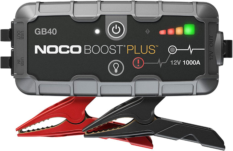 NOCO Boost Plus GB40 1000A 12V UltraSafe Portable Lithium Jump Starter, Car Battery Booster Pack, USB Powerbank, and Jump Leads