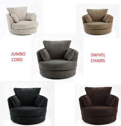 Desmond Jumbo Cord Corner Sofa Set 6 Colour