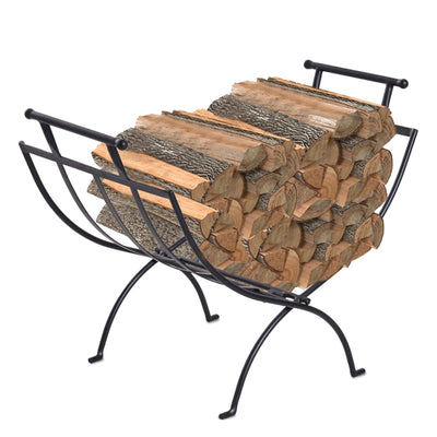 Folding Wood Log Holder Fireplace Storage Rack