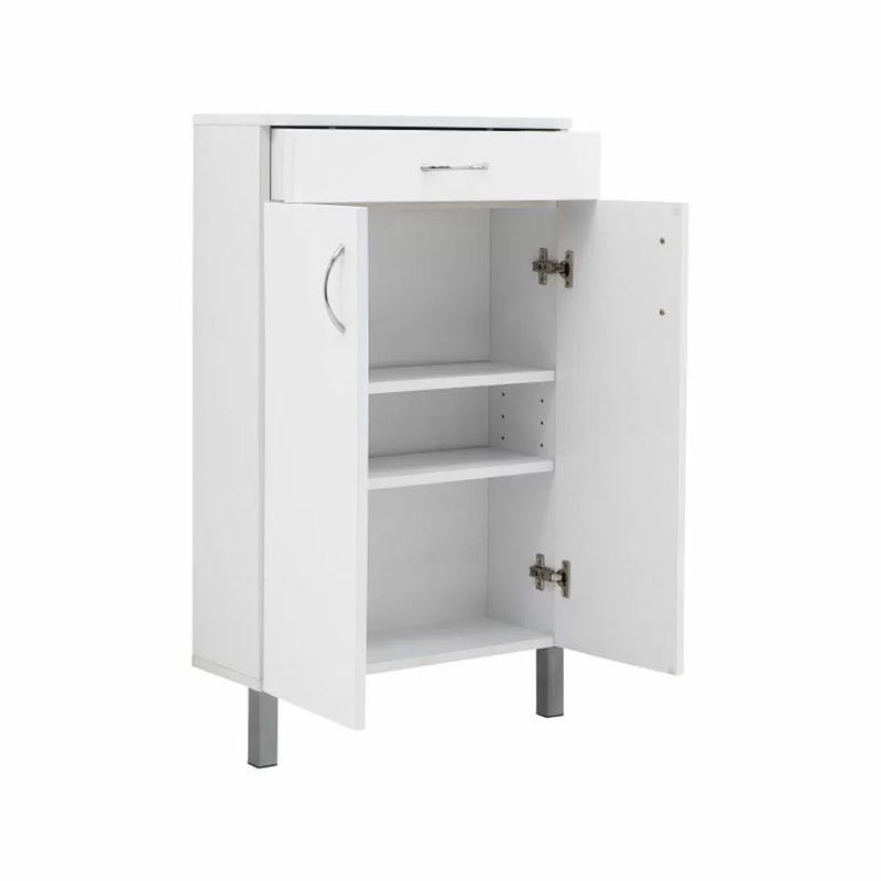 Moritz Two Door One Drawer Cabinet White